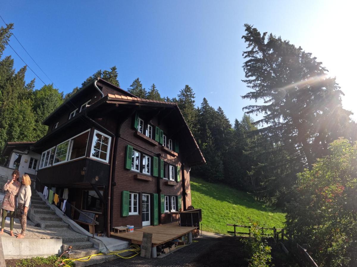 Chalet Sonnenheim, Wohnung Mit Panoramafenster Adelboden Eksteriør bilde