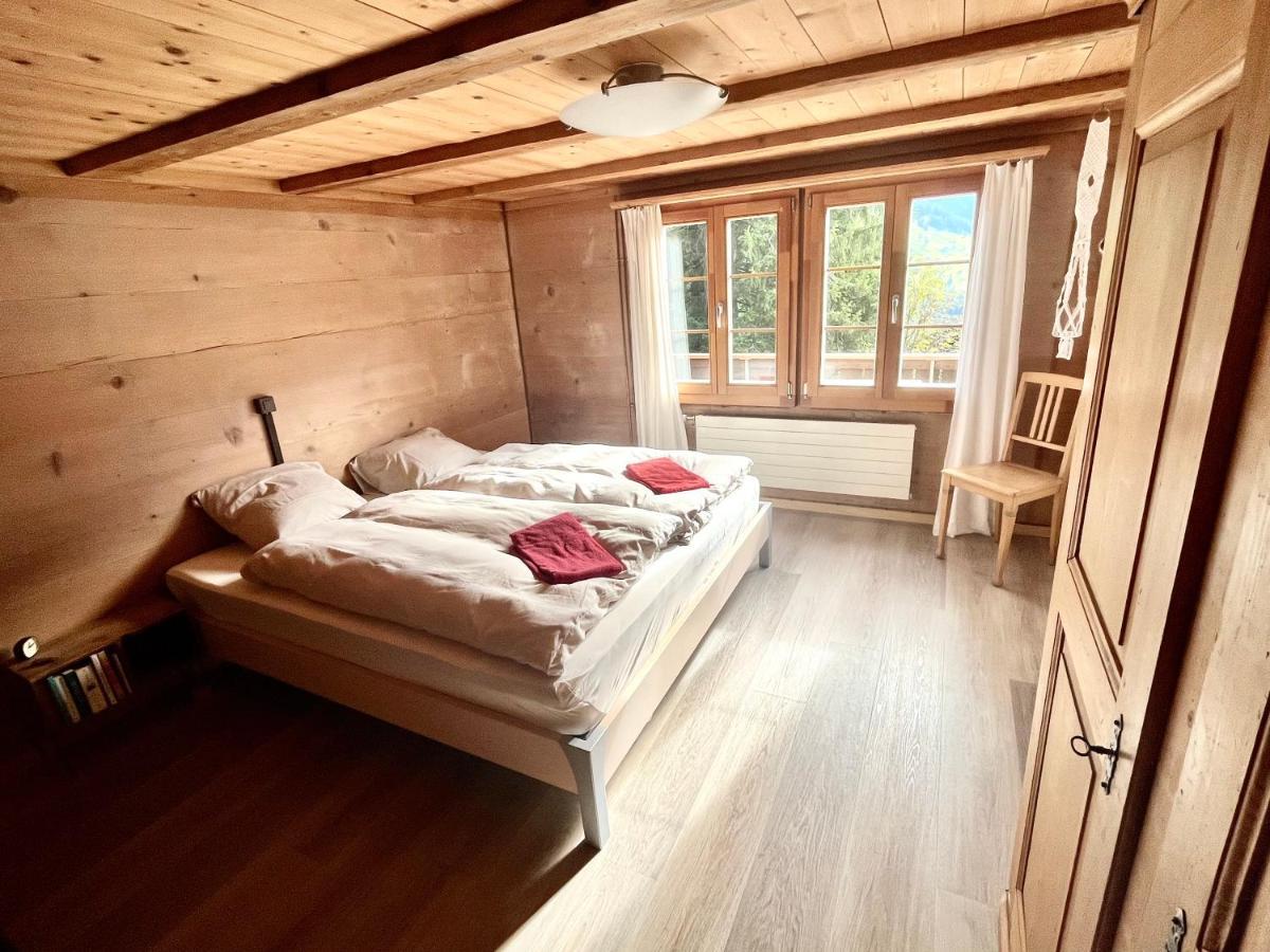 Chalet Sonnenheim, Wohnung Mit Panoramafenster Adelboden Eksteriør bilde
